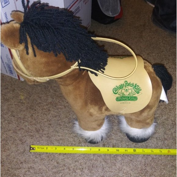 Cabbage Patch Kids Brown Pony Stuffed Animal Horse Plush Saddle Bridle CPK 1984 - Picture 12 of 12